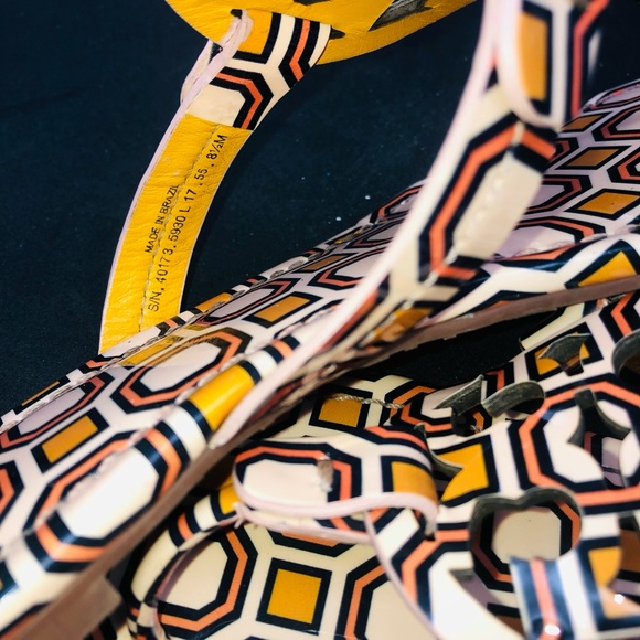 Tory Burch Multicolor Geometric Sandals - Picture 4 of 8